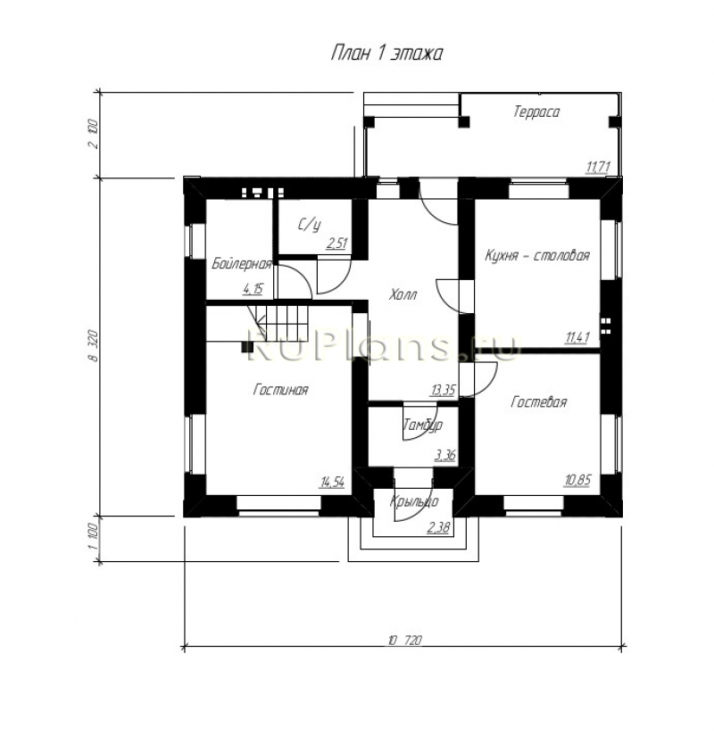 Готовые проекты домов с мансардой 8 на 10 | Casitas